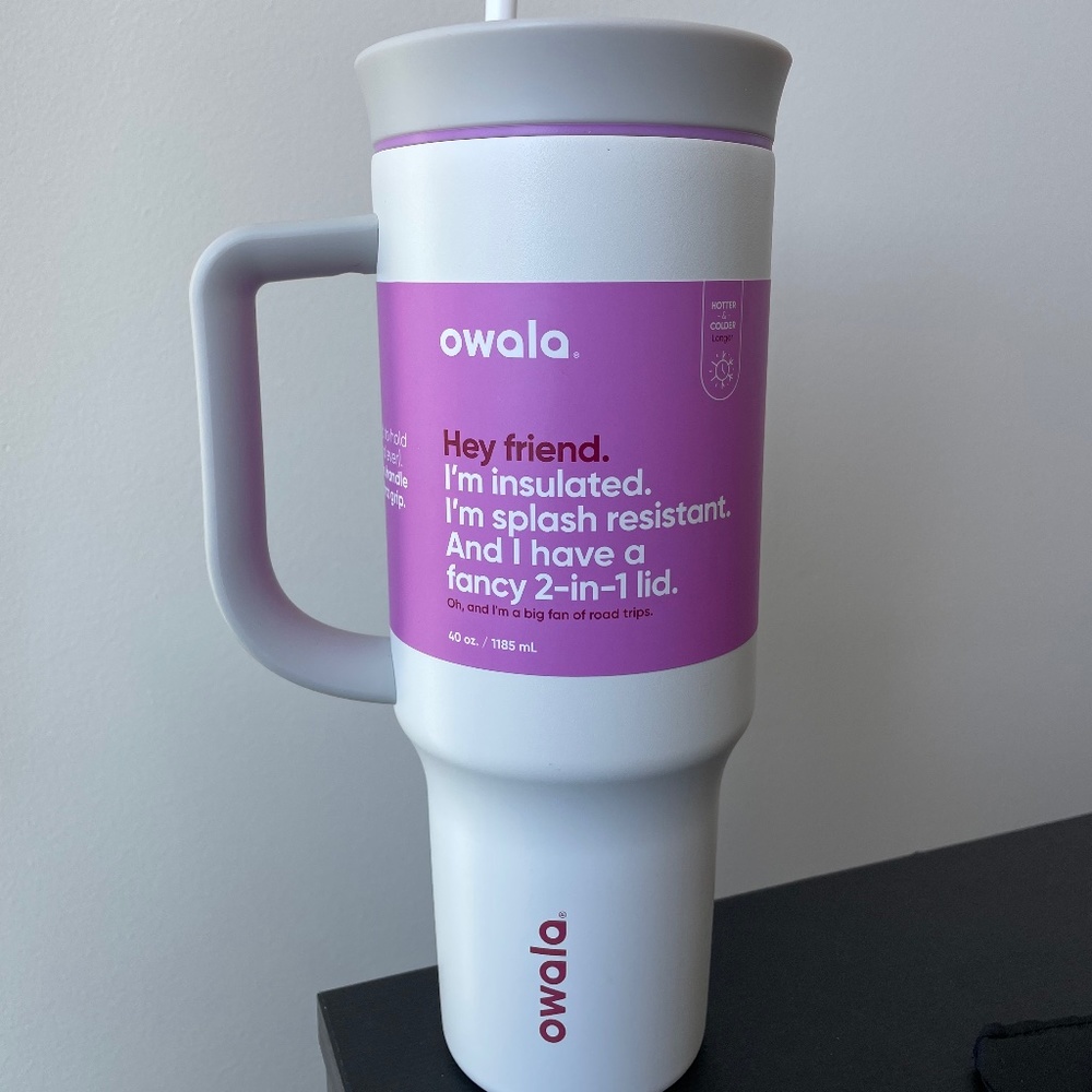Owala 40oz Stainless Steel Tumbler with Handle - Polar Brrrr